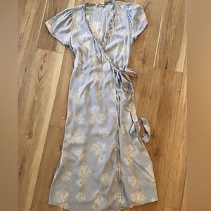 Madewell Floral MIDI Wrap dress M